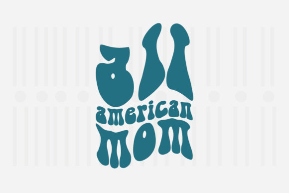 All American Mom SVG for Crafts and Graphics