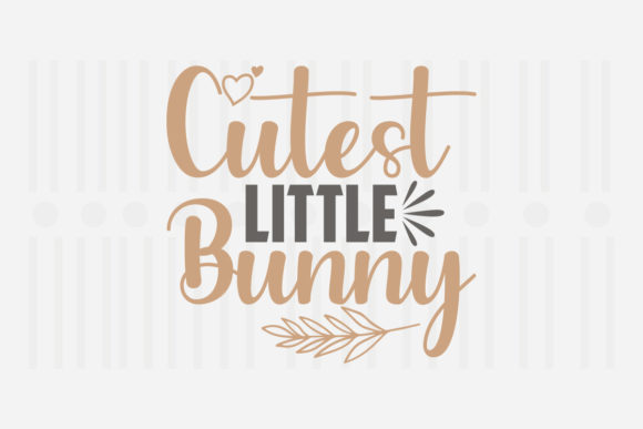 Cutest Little Bunny Easter SVG for Crafts and Graphics