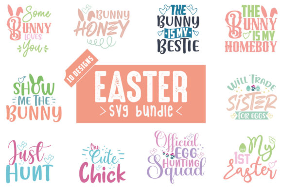 Easter SVG Bundle Vol.6 for Crafts and Graphics