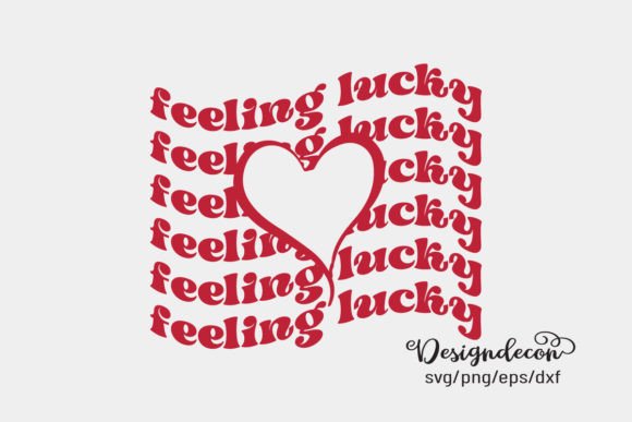 Feeling Lucky Retro Sublimation Svg for Crafts and Graphics