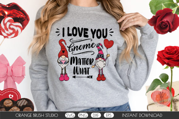 I Love You Gnome Matter What SVG for Crafts and Graphics