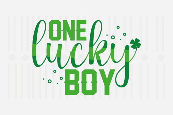 One Lucky Boy SVG for Crafts and Graphics