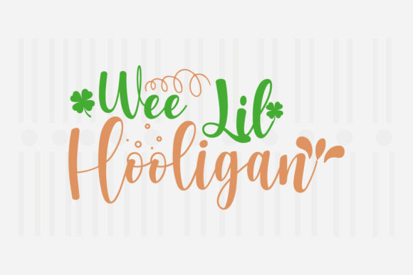Wee Lil Hooligan SVG for Crafts and Graphics